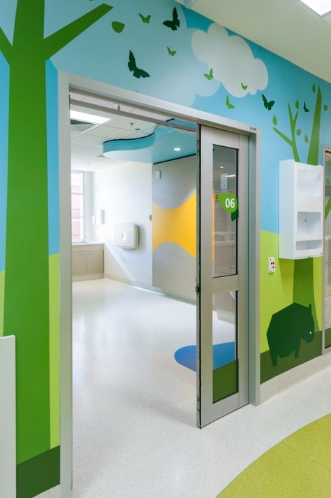 Lyell McEwin Hospital - Children and Adolescent's Ward - Healthcare Snapshots Hospital Interiors, Hospital Lobby, Ward Room, Healthcare Snapshots, Children Hospital Design, Healthcare Interior Design, Boys Town, Preschool Classroom Decor, Children Hospital