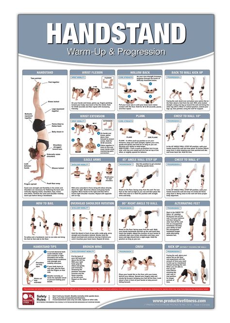 Handstand Poster/Chart: Warm-Up and Progression - Learn how to do a proper Handstand - Yoga Hand Balancing - Balance Training - Your Guide to a few short weeks - Laminated, 24x36 inches: Amazon.co.uk: Becky Swan: 9781773290010: Books Capoeira, Exercises For Handstands, Handstand Progression, Handstand Training, Exercise Poster, Fitness Poster, Yoga Handstand, Fitness Humor, Yoga Hands