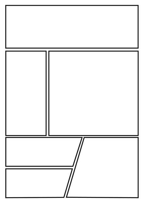 Manga Blank Page, Blank Comic Book Pages Templates, Comic Strip Art Ideas, Comic Page Template, Manga Panels Blank, Comic Book Layout Templates, Manga Template Layout, Manga Panel Template, Comic Template Layout