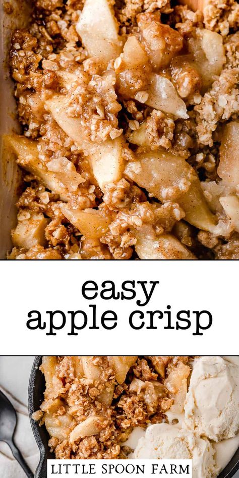 Delicious Apple Crisp, Best Apple Crisp Recipe, Easy Apple Crisp, Best Apple Crisp, Easy Apple Crisp Recipe, Apple Desserts Easy, Apple Crisp Recipe, Apple Crisp Easy, Apple Recipes Easy