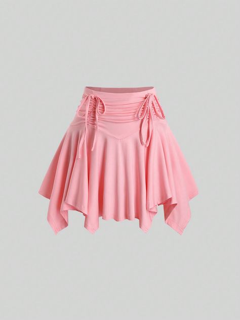 SHEIN MOD Women's High Waisted Elastic Waist With Ruffle Design Irregular Hem SkirtI discovered amazing products on SHEIN.com, come check them out! Pink Skirts, Bratz Inspired Outfits, Ruffle Design, Dress Design Sketches, Shein Outfits, Seductive Clothes, Women Skirts, Irregular Hem, Hem Skirt