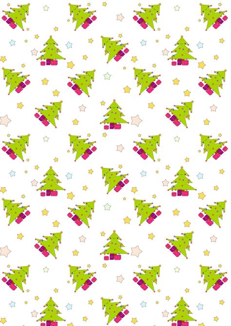 FREE printable kawaii Christmas pattern paper | #kawaiiChristmas Xmas Tree Diy, Paper Kawaii, Christmas Scrapbook Paper, Christmas Scrapbooking, Digital Paper Free, Christmas Papers, Free Printable Planner Stickers, Kawaii Christmas, Dollhouse Christmas