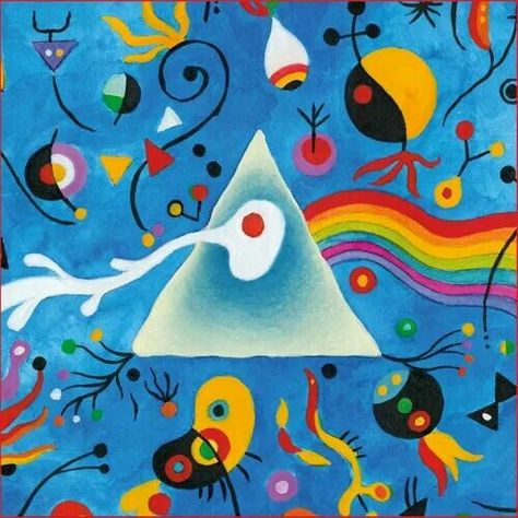 Miro The Dark Side Of The Moon Pink Floyd Illustration, Pink Floyd Painting, Pink Floyd Fan Art, Storm Thorgerson, Pink Floyd Music, Pink Floyd Albums, Pink Floyd Art, Pink Floyd Fan, Pink Floyd Dark Side