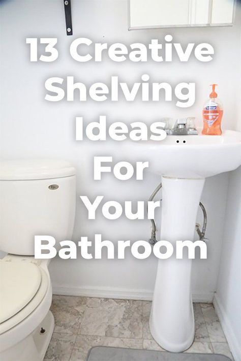 Transform your shelving situation with these 13 creative ideas! #diy #storageideas #diyhomedecor Upcycling, Porch Bathroom, Old Sewing Machine Table, Counter Clutter, Vintage Crates, Shelving Ideas, Bathroom Wall Shelves, Rustic Shelves, Green Bathroom