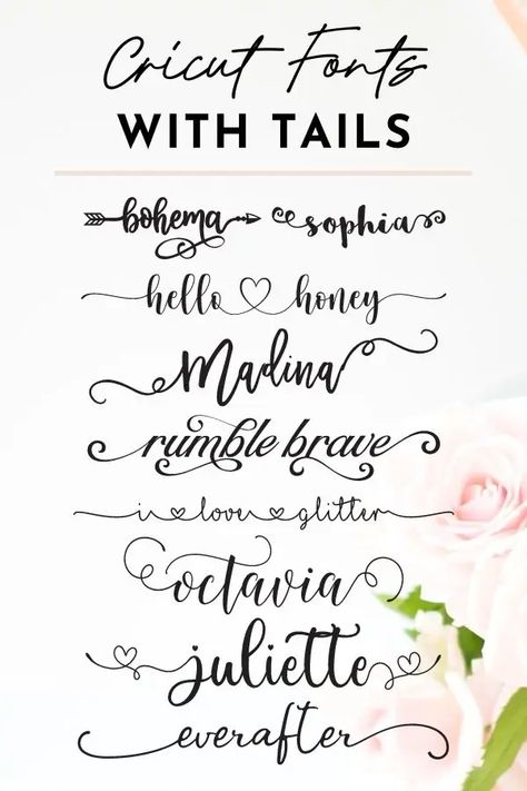 Breathtaking Calligraphy Fonts for Cricut That Will Make Your Jaw Drop Vinyle Cricut, Free Fonts For Cricut, Projets Cricut, Idee Cricut, Cricut Supplies, Cricut Explore Projects, Cricut Wedding, Cricut Projects Beginner, Wedding Fonts