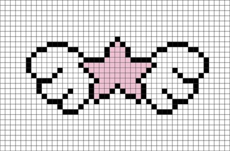 Easy Pixel Art Cute Animals, Cute Minecraft Pixel Art, Star Pixel Pattern, Drawing Ideas Pixel, Cute Pink Pixel Art, Cute Easy Pixel Art, Pixel Art Ideas Easy, Cute Pixel Art Easy, Pixel Art Easy Cute