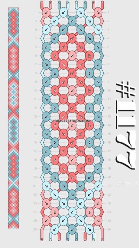 #friendship #braceletpattern #string #stringbracelet #pattern1177 Bracelet Ideas Thread Tutorial, Classic Friendship Bracelet Pattern, Easy Bracelet Patterns 3 Colors, 7 Strand Friendship Bracelet, Two Color String Bracelet Patterns, 5 Strand Bracelet Pattern, Bracelet Patterns Numbers, Braclet Inspiration Sting, Diagonal Bracelet Pattern