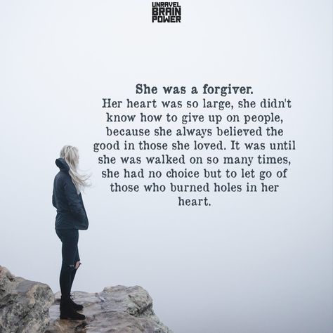 She was a forgiver. Her heart was so large, she didn’t know how to give up on people, because she always believed the good in those she loved. It was until she was walked on so many times, she had no choice but to let go of those who burned holes in her heart. Antler Crafts, Feeling Wanted, Let Her Go, Always Believe, Brain Power, How To Give, Strong Woman, It's Meant To Be, Let Go