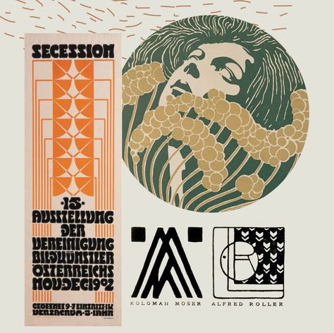 Weiner Werkstätte and Vienna Secession Design: A Guide Koloman Moser, Vienna Secession, Iconic Poster, Insect Wings, Art Nouveau Illustration, Scottish Art, Different Style, Rock Posters, European Art