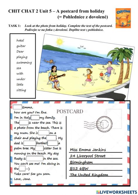 Grade 4 English Activities, English Worksheets For Grade 4, Holiday Worksheets For Kids, Holiday Exercise, Presente Simple, Text To Text Connections, Holiday Worksheets, Comprehension Exercises, English Language Course