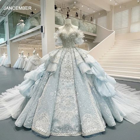 SPECIFICATIONSBrand Name: jancemberStyle: ModernNeckline: O-NeckSleeve Length(cm): short（4-16inch）Train: Cathedral/ Royal TrainOrigin: Mainland ChinaCN: JiangsuDresses Length: Floor-LengthBack Design: Lace UpActual Images: YesWedding Dress Fabric: OrganzaFor Pregnant Women: NoDecoration: AppliquesDecoration: BeadingDecoration: CRYSTALDecoration: LaceDecoration: PearlsDecoration: SequinedDecoration: PleatPlace of Origin: SUZHOUBuilt-in Bra: YesModel Number: GT003 wedding dresses 2021Item Type: Wedding DressesFashion Element: LuxurySleeve Style: regularis_customized: YesWaistline: NaturalSilhouette: Ball Gownoccasion: wedding party/Casamento/Bodaseason: summer/autumn/spring/winterdiscount: promotion,50% off/wholesaler discount/fans discountCollection: wedding dresses/gown/vestido de novia/Ve Haute Couture, Luxury Wedding Dresses, White Ball Gowns, Pretty Quinceanera Dresses, Lace Ball Gowns, Wedding Dresses Beaded, Evening Dresses For Weddings, Fairytale Dress, Beaded Wedding