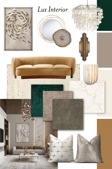 Luxury Living Room Mood Board, Hamptons Style Mood Board, Luxury Mood Board Interior Design, New Classic Mood Board, Mood Boards For Living Room, Modern Moodboard Interior Design, Interior Design Mood Board Living Rooms, Luxury Moodboard Interior Design, Classic Moodboard Interior Design