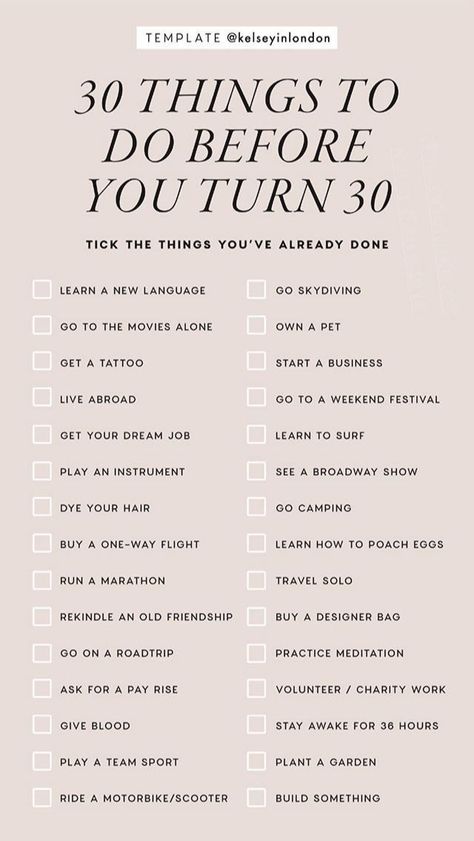 30 Things To Do Before 30, Black And White Tumblr, 30 Before 30, Life Goals List, Bucket List Book, Old Friendships, Learn To Surf, Learn A New Language, Self Care Activities