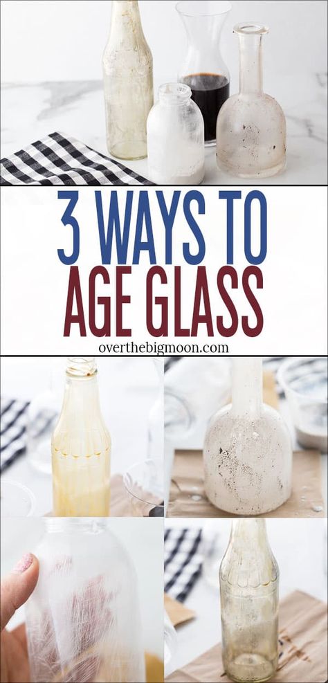 How To Age Glass Bottles, How To Distress Glass Bottles, How To Make Potions, Diy Halloween Apothecary Jars, Halloween Apothecary Jars, Apothecary Jars Decor, Harry Potter Gifts Diy, Witches Jar, Apothecary Decor