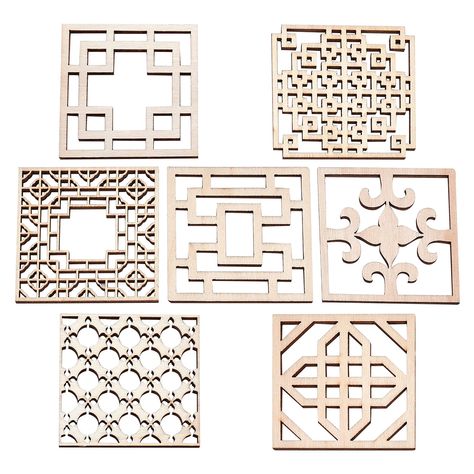 PRICES MAY VARY. ❤[PACKAGE AND SIZE]: 7Sets include 14pcs of wooden carved onlay appliques with hollow-carved design, about 2.5 inch/6.3cm long, 2.5 inch/6.3cm wide, 2mm thick. ❤[QUALITY MATERIAL]: Made of high-quality rubber wood, natural, environmentally friendly, safe and durable. ❤[CREATIVE DIY] : Unpainted furniture home decoration is light-colored, so it is easy to create. You can use your favorite color paint. ❤[CLASSICAL STYLE]: The hollow-carved wood carving applique design combines chi Bed Door, Unpainted Furniture, Dresser Bed, Cabinet Wardrobe, Electric Guitar Design, Furniture Appliques, Home Window, Wood Dresser, Window Decoration