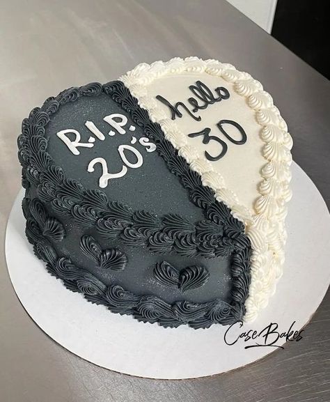 30th Birthday, Funeral Cake Ideas, Funeral Cake, Hello 20, 30th Birthday Themes, Birthday Themes, 30th Birthday Parties, Birthday Theme, Birthday Cake