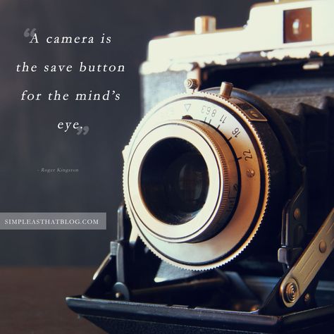 12 Quotes to Inspire your Photography Journey // A camera is the save button for the mind's eye. - Roger Kinston Quotes On Camera, Quote On Photography, Quotes For Photography, Take A Picture Quotes, Camera Quotes Inspiration, Short Photography Quotes, Photography Quotes Inspirational, Quotes On Photography, Photograph Quotes