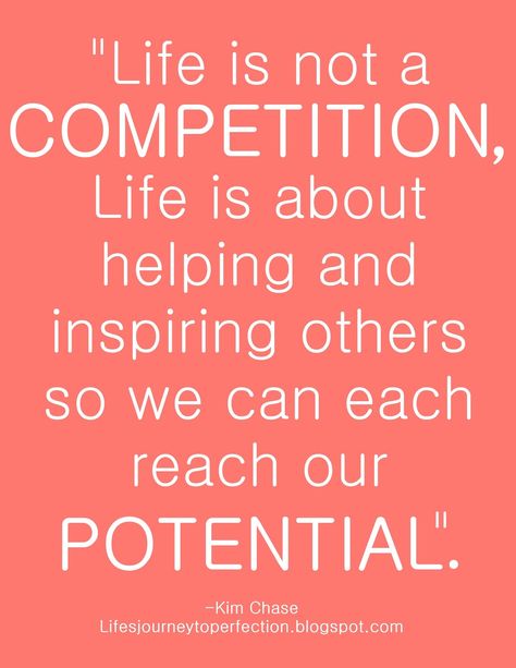 So true. Lately I find that people are trying to compete with me or try to one up me. If you really feel that insufficient about your own life you need to reevaluate things Competing With Others Quotes, Competitive People Quotes, Its Not A Competition Quotes, Life Is Not A Competition Quotes, Helping People Quotes, Workout Classes, People Women, Remember Quotes, Life Quotes Love