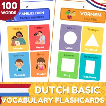 Help your child/student learn a new language with this English-Dutch picture dictionary. It presents more than 100 illustrations of familiar objects, with four pictures on each page, Every picture is labeled with its English word, followed by its dutch equivalent, Words and images are arranged by topic.This dictionary includes:NumbersColorsShapesPetsDays of the weekMonths of the yearSeasonsFruitsVegetablesFamily MembersVehiclesClothesNatureWeatherHuman Body PartsHelp your child/student Study the most used words to gain a base vocabulary in Dutch.TAGS:100 Most Common Dutch Words, Learn Dutch for beginners, High-Frequency Words in Dutch, English-Dutch Flashcards Vocabulary, Learn Dutch From Scratch, First 100 Words In Dutch, English-Dutch Visual Dictionary.PLEASE CHECK OUT THESE OTHER RESOUR Basic Vocabulary, Addition Practice, Learn Dutch, Dutch Words, Visual Dictionary, Picture Dictionary, English Word, New Language, Math Addition