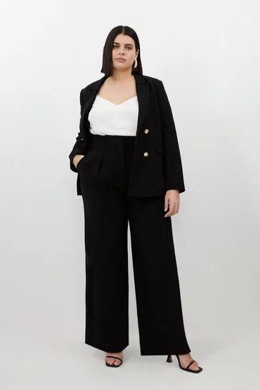 Plus Size Business Casual | Office & Work Clothes | Karen Millen Plus Size Office Wear Business, Casual Office Outfits Women Curvy, Law Office Outfits Women Plus Size, Size 16 Business Casual, Executive Fashion Women, Plus Size Office Wear Business Casual Professional, Corporate Headshots Women Poses Plus Size, Plus Size Formal Wear Work, Plus Size Business Photoshoot