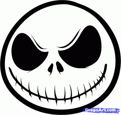 How to Draw Jack Skellington Easy, Step by Step, Characters, Pop ... Jack Skellington Head, Jack Skellington Faces, Jack The Pumpkin King, Crochet Monsters, Frankenstein Halloween, Cricut Halloween, Doodle Drawing, Halloween Jack, The Nightmare Before Christmas