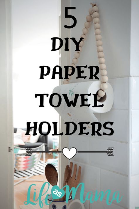 I don't know about you, but for some reason I have the hardest time finding a paper towel holder I actually like that doesn't cost a million dollars. So why not DIY it, ladies? #LifeAsMama #DIY #papertowelholder Bathroom Towel Storage Ideas, Towel Storage Ideas, Bathroom Towel Storage, Valentines Pillows, A Million Dollars, Cute Dorm Rooms, Towel Storage, Diy Closet, 15 Diy
