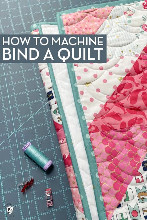 How to Machine Bind a Quilt Patchwork, Rabbit Quilt, Binding Quilt, Machine Binding A Quilt, Bind A Quilt, Machine Binding, Quilt Binding Tutorial, How To Quilt, Quilt Tips