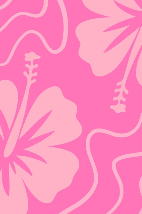 Pink Aloha Aesthetic, Hibiscus Print Wallpaper, Hawaiian Flower Wallpaper Aesthetic, Hibiscus Flower Wallpaper Aesthetic Pink, Tropical Pink Wallpaper, Hawaiian Wallpaper Iphone Aesthetic, Pink Hawaii Aesthetic, Hot Pink Beach Aesthetic, Light Pink Summer Wallpaper
