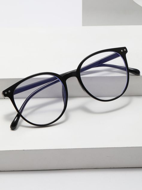 Cute Glasses For Thick Lenses, Cute Black Glasses Frames, Black Rimmed Glasses Aesthetic, Black Blue Light Glasses, Aesthetic Black Glasses, Glasses Aesthetic Black, Black Glasses Aesthetic, Thick Black Glasses, Black Framed Glasses