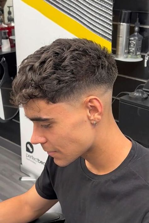 #haircut #hair #hairstyle #haircolor #hairstyles #barber #barbershop #hairstylist #barberlife #fade #balayage #hairdresser #barbershopconnect #style #fashion #beauty #barbers #hairgoals #barberlove #wahl #hairsalon #beard #menshair #salon #blonde #barbering #longhair #instahair #makeup #haircare Skin Fade Crewcut, Low Taper Fade Haircut White Men, Curly Hair Men’s Haircut, Men’s Long Fade Haircut, Taper Crop Top Haircut, Mid Fade With Textured Fringe, Guys Fade Haircut, Short Curly Fade Haircut Men, Mid Taper Fade With Textured Fringe