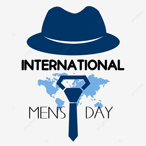 Navy Clipart, International Mens Day, Tie Clipart, Mens Day, Blue Clipart, International Men's Day, Gentleman Hat, Global Map, Anirudh Ravichander