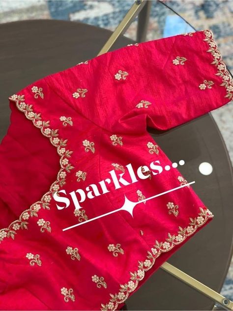 Maggam Works Simple Designs, Simple Blouse Works For Pattu Sarees, Blouse Embroidery Designs Simple, Simple Maggam Work Blouse Designs Simple, Simple Maggam Designs, Simple Embroidery Designs For Blouse, Simple Blouse Embroidery Designs, Simple Embroidery Blouse Designs, Simple Embroidery Blouse