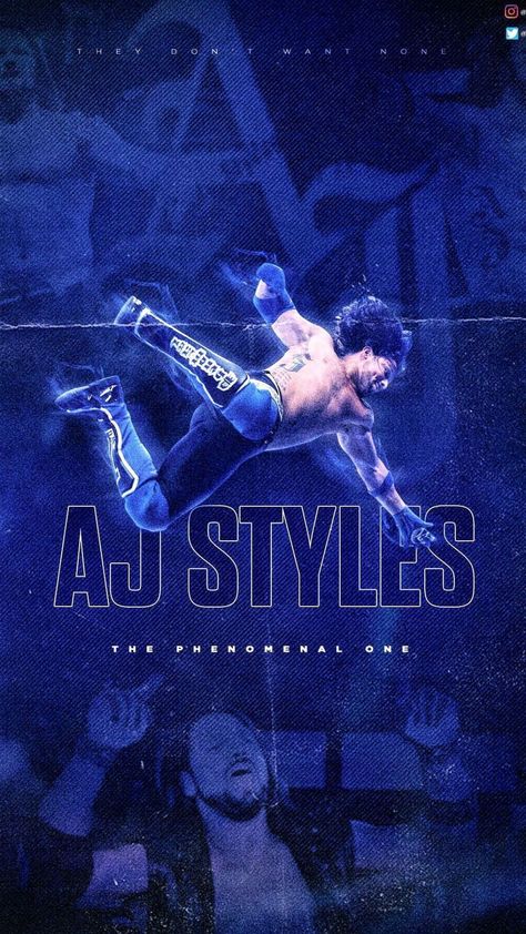 WWE AJ Styles Wallpaper Aj Styles Wallpaper, Wwe Aj Styles, Wwe Bray Wyatt, Aj Styles Wwe, Wwe Pictures, Wrestling Posters, Wwe Wallpapers, Pro Wrestler, Cm Punk