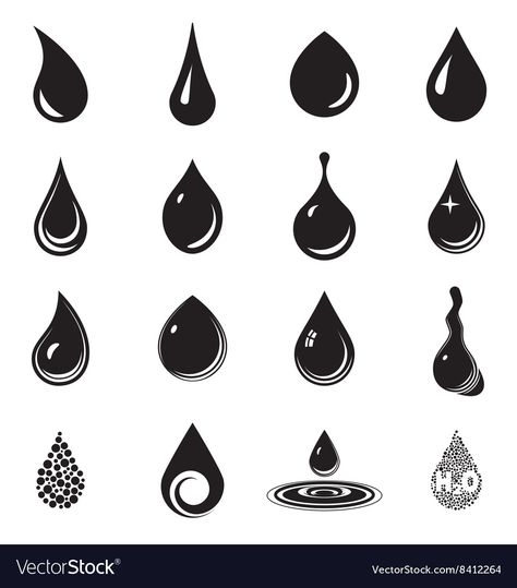 Tear Drop Illustration, Water Drop Tattoo Design, Teardrop Tattoo Design, Rain Drop Tattoo Ideas, Teardrop Illustration, Black Filler Tattoo, Rain Drops Tattoo, Water Droplet Tattoo, Droplet Tattoo