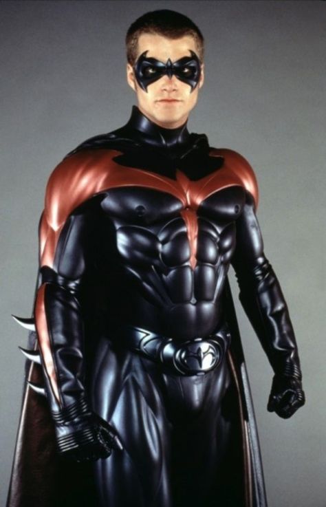 Chris O'Donnell as Robin Robin Suit, Batman And Robin 1997, Chris O Donnell, Adam West Batman, Robin Movie, Batman Film, Bob Kane, Chris O’donnell, Batman And Robin