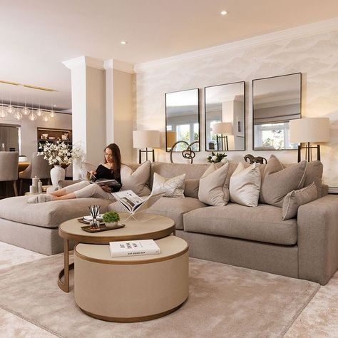 Contemporary chic living room