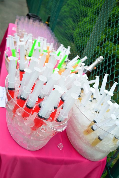 Shots Ideas For Party, Birthday Party Alcohol Ideas, 23 Party Ideas, Nursing Student Graduation Party, Different Themes For Parties, Halloween 21st Birthday Party Ideas, Alcohol Birthday Ideas, Birthday Kickback Ideas, Graduation Party Nurse