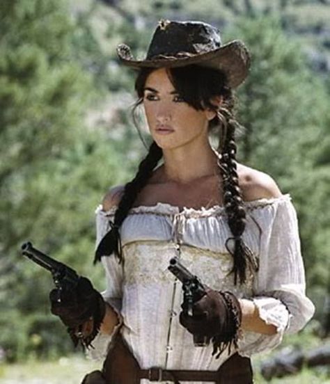 Penelope Cruz Western Hairstyles, Wild West Outfits, Cowboy Character Design, Cowgirl Photoshoot, Sweet 16 Outfits, Cowgirl Style Outfits, Cowgirl Aesthetic, Cowboy Outfits, Mexican Girl