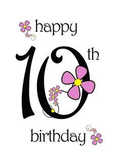 Happy 10th Birthday to an Amazing Girl Daisy Chain Greeting Card Happy 10th Birthday Girl, Happy Birthday 10, 10th Birthday Girl, Birthday Wishes Girl, Birthday Wishes For Kids, Sister's Birthday, Birthday Wishes For Daughter, Birthday Quotes For Daughter, Happy 10th Birthday