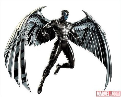 Archangel Marvel Avengers Alliance, Avengers Alliance, Metal Wings, Arte Dc Comics, Uncanny X-men, Marvel Comics Art, Comic Collection, Marvel X, Incredible Hulk