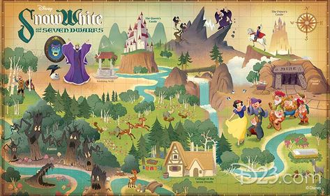 Disney Maps, Disney Baby Rooms, Movie Map, Disney Map, Story Maps, Atlas Book, Art Through The Ages, Disney And Pixar, World Of Disney