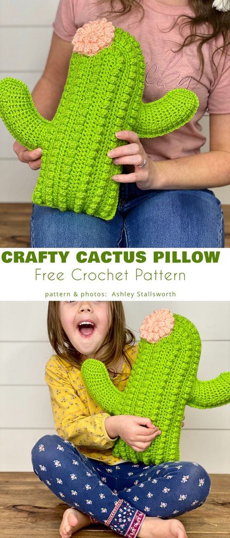 Amigurumi Patterns, Cactus Pillow Crochet, Tailoring Ideas, Unique Stitches, Crochet Amigurumi Bunny, Valentine's Crochet, Crochet Ghost, Crochet Plants, Crochet Pillow Patterns Free