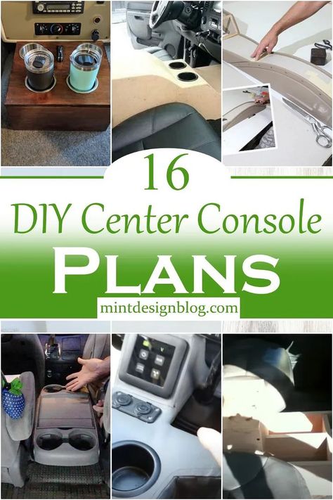 DIY Center Console Plans Custom Consoles Truck, Rv Center Console Diy, Diy Center Console Van, Middle Console Car, Diy Center Console Truck, Center Console Organization Car, Diy Center Console, Diy Truck Interior, Van Awning