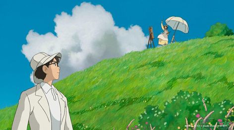 Le vent se lève, il faut tenter de vivre. Kawaii, The Wind Rises, Le Vent Se Leve, Studio Ghibli Background, Wind Rises, Japanese Animated Movies, Film Anime, Cute Laptop Wallpaper, Ghibli Artwork