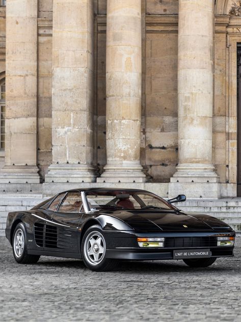 Retro Black Ferrari Testarossa - The MAN Ferrari 488 Pista Spider, Black Ferrari, Vintage Ferrari, Motorcycle Honda, Ferrari 488 Pista, 488 Pista, Moto Car, Ferrari Testarossa, Highway To Hell