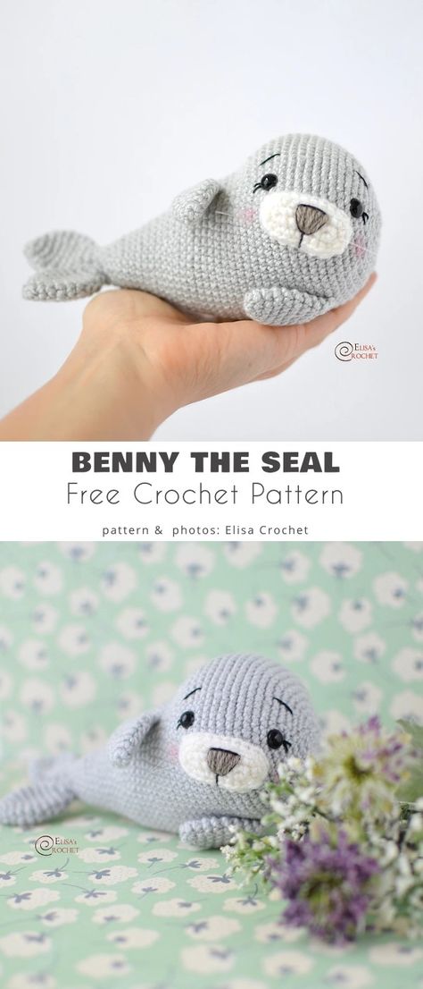 Handbags Patterns, Bonnet Crochet, Crochet Toys Free, Baby Seal, Pola Amigurumi, Crochet Animals Free Patterns, Sweater Knitting, Crochet Baby Toys, Crochet Handbags Patterns