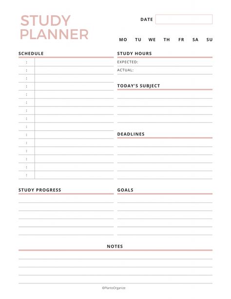 Study Schedule Planner, Student Daily Planner Printable Free Templates, Good Notes Templates Free Study Planner, Study Planners For Students, 2023 Study Planner, Planner School Organization, Student Daily Planner Aesthetic, Goodnotes Free Templates Study, Printable Study Planner Free