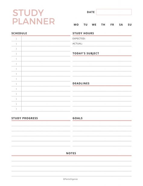 Study Planners For Students, Student Daily Planner Printable Free Templates, Planner School Organization, Study Schedule Planner, 2023 Study Planner, Good Notes Templates Free Study Planner, Student Daily Planner Aesthetic, Printable Study Planner Free, Good Note Planner Free