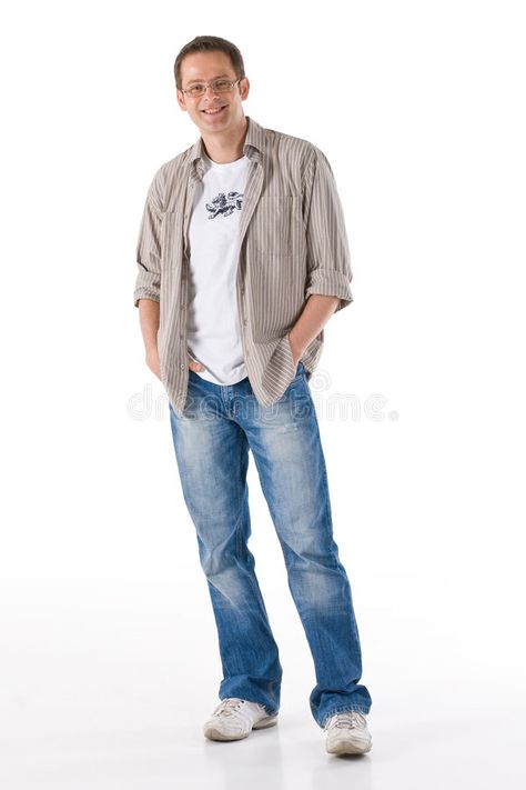 Relaxed man. Man standing in relaxed pose and casual clothing , #SPONSORED, #Man, #standing, #Relaxed, #man, #casual #ad Casual Standing Pose Reference Male, Casual Clothing Reference, Relaxed Male Pose Reference, Standing Poses Masculine, Relaxed Reference Pose, Casual Poses Standing, Person Standing Art Reference, Slouched Standing Pose Reference, Standing Person Reference