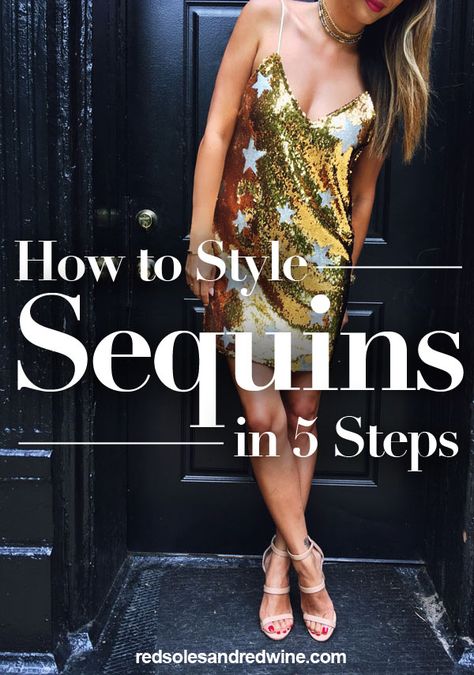 How To Style Sequins, Sequin Style, Sequin Star Dress Sequence Dress Accessories, What Jewelry To Wear With Sequin Dress, Sequin Dress With Denim Jacket, Heels For Sequin Dress, Sequin Summer Dress, Hair For Sequin Dress, Accessories For Sequin Dress, Sequin Dress Jewelry Ideas, Sequin Dress Accessories Outfit